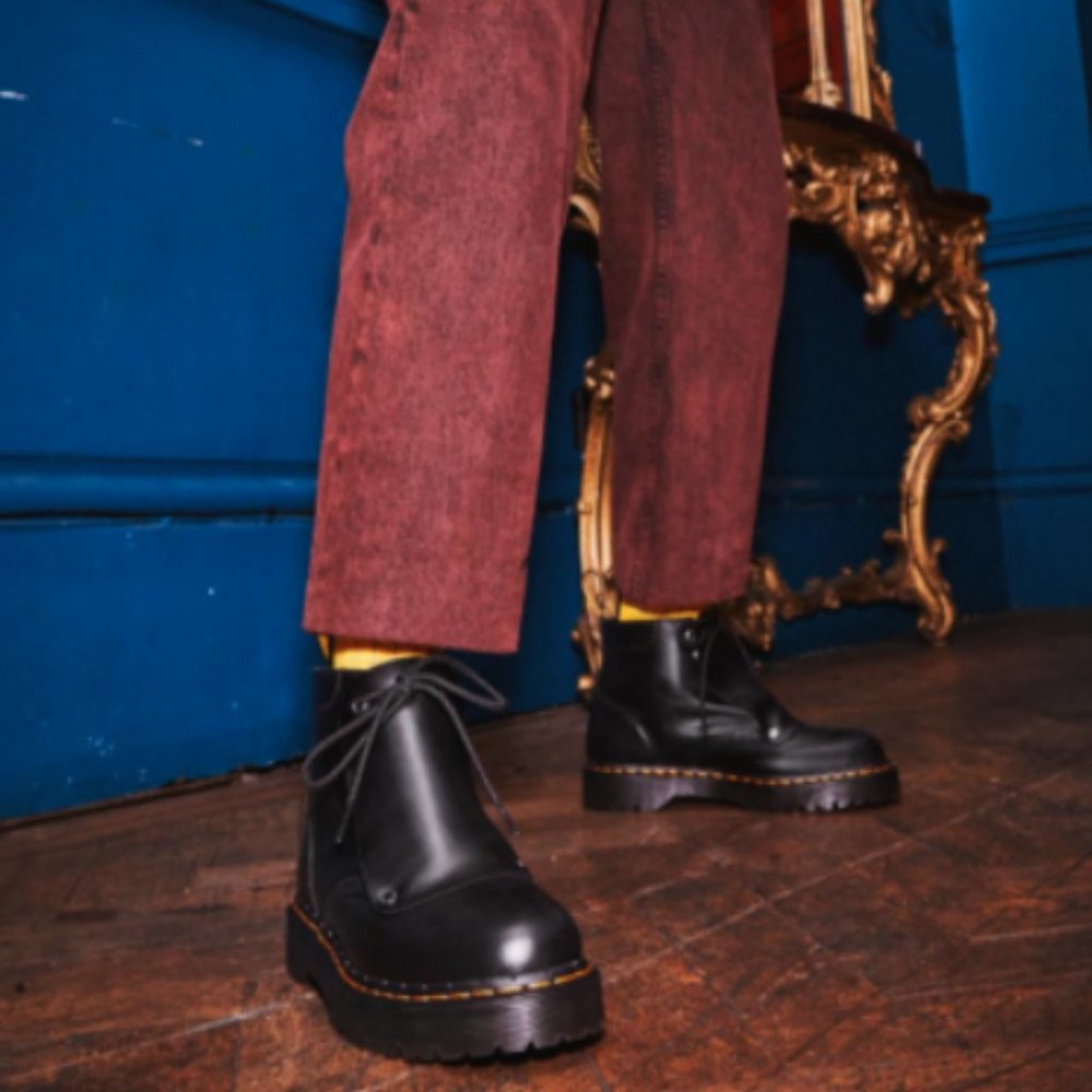 Dr. Martens 101 BEX LACE COVER LEATHER ANKLE BOOTS Great Reviews